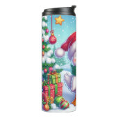 かわいいカラフルクリスマスアヒル タンブラー (回転左)