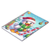 かわいいカラフルクリスマスアヒル ノートブック (左側)