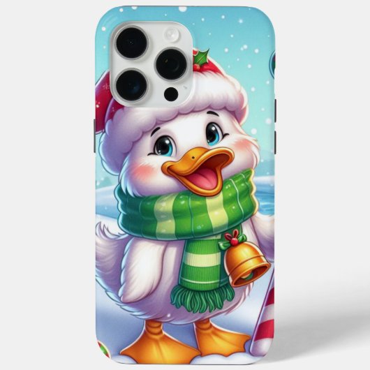 かわいいカラフルクリスマスアヒル Case-Mate iPhoneケース (裏面)