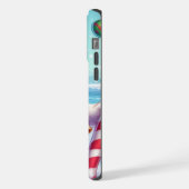かわいいカラフルクリスマスアヒル iPhoneケース (左側面)