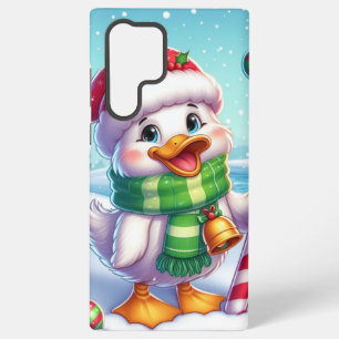 かわいいカラフルクリスマスアヒル SAMSUNG GALAXY S22 ULTRAケース