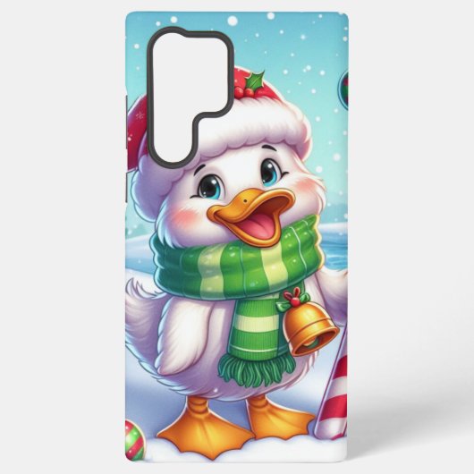 かわいいカラフルクリスマスアヒル SAMSUNG GALAXYケース (裏面)