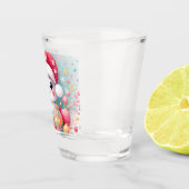 かわいいカラフルクリスマス猫 ショットグラス (右)