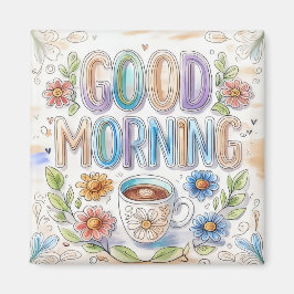 かわいいカラフルグッドモーニング冷蔵庫 マグネット