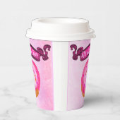 かわいいカラフルコーヒードーナツ店紙カップ 紙コップ (右)