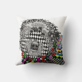 かわいいカラフルゴルデンドール化粧枕 クッション (裏面)