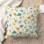 かわいいカラフルサファリの森の動物の子供部屋子供 クッション (ブランケット)