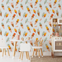 かわいいカラフルサマーアイスクリーム 壁紙