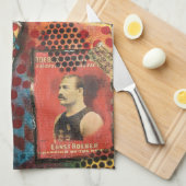 かわいいカラフルサーカスピエロキッチンタオル キッチンタオル (四つ折り)