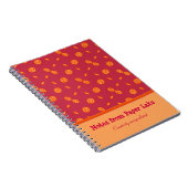 かわいいカラフルサークルデザインクランベリーノートブック ノートブック (右側)