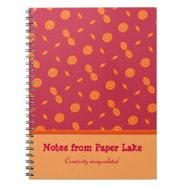 かわいいカラフルサークルデザインクランベリーノートブック ノートブック