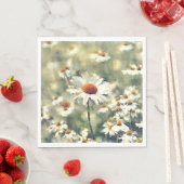 かわいいカラフルシックな夏デイジー花柄 スタンダードランチョンナプキン (インサイチュ)