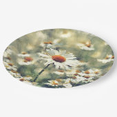 かわいいカラフルシックな夏デイジー花柄 ペーパープレート (アングル)