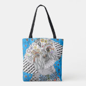 かわいいカラフルシーズー（犬）のTzuトートバッグ トートバッグ (裏面)