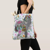 かわいいカラフルシーズー（犬）のTzuトートバッグ トートバッグ (クローズアップ)