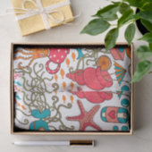 かわいいカラフルシーライフイラストレーションパターン2 薄葉紙 (ギフト)