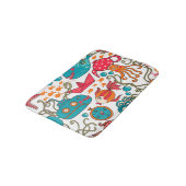 かわいいカラフルシーライフイラストレーションパターン2a バスマット (アングル)