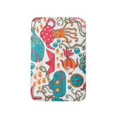 かわいいカラフルシーライフイラストレーションパターン2a バスマット (正面縦)