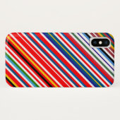 かわいいカラフルストライプ飾り Case-Mate iPhoneケース (裏面(横))