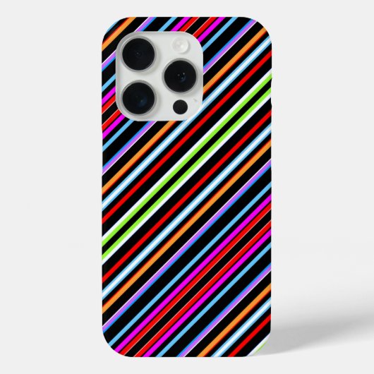かわいいカラフルストライプ Case-Mate iPhoneケース (裏面)