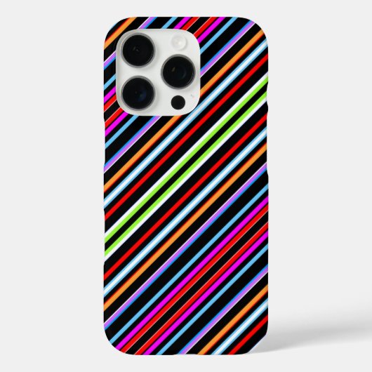 かわいいカラフルストライプ Case-Mate iPhoneケース (裏面)