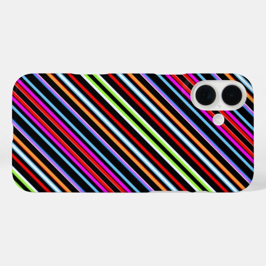 かわいいカラフルストライプ Case-Mate iPhoneケース (裏面 (横))
