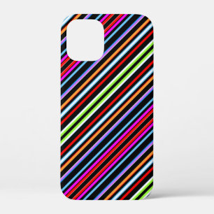 かわいいカラフルストライプ iPhone 12 MINI ケース