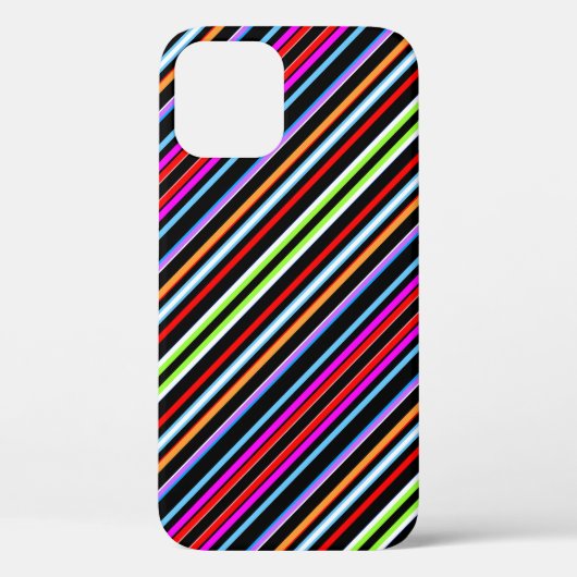 かわいいカラフルストライプ Case-Mate iPhoneケース (裏面)