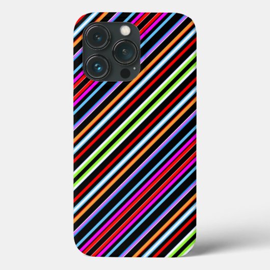 かわいいカラフルストライプ Case-Mate iPhoneケース (裏面)