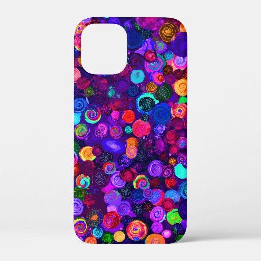 かわいいカラフルスパイラルコスモスパターン Case-Mate iPhoneケース (裏面)