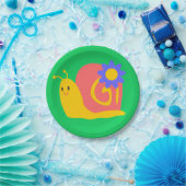 かわいいカラフルズネイルデザイン ペーパープレート (パーティー)