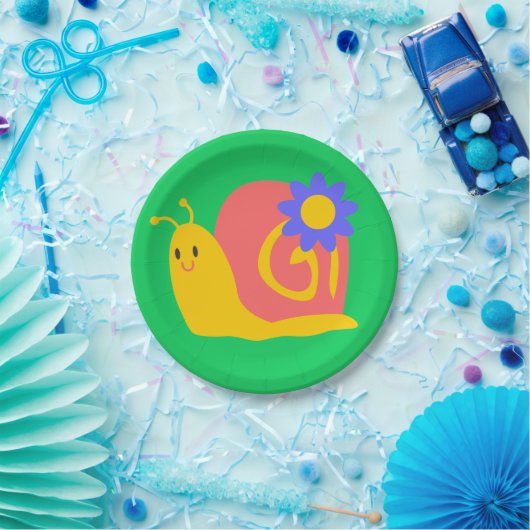 かわいいカラフルズネイルデザイン ペーパープレート (パーティー)