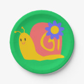 かわいいカラフルズネイルデザイン ペーパープレート (正面)