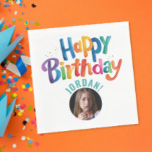 かわいいカラフルターコイズ誕生日パーティーブラシの種類