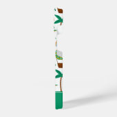 かわいいカラフルタートルアリゲーターレインボーパターン iPhoneケース (左側面)