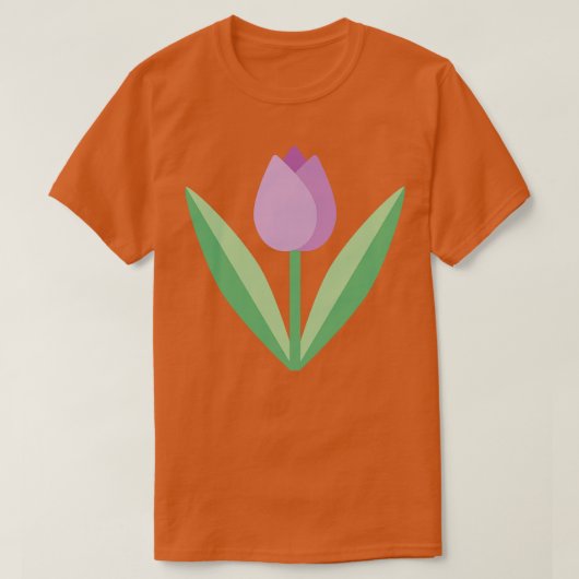 かわいいカラフルチューリップ Tシャツ (デザイン正面)