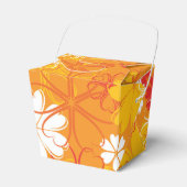 かわいいカラフルデイジーイラストレーションフローラルパターン フェイバーボックス (正面サイド)