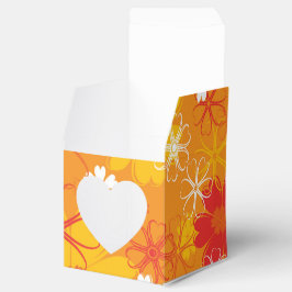 かわいいカラフルデイジーイラストレーションフローラルパターン フェイバーボックス