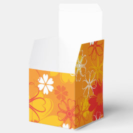 かわいいカラフルデイジーイラストレーションフローラルパターン フェイバーボックス