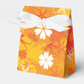 かわいいカラフルデイジーイラストレーションフローラルパターン フェイバーボックス (正面サイド)