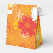 かわいいカラフルデイジーイラストレーションフローラルパターン フェイバーボックス (裏面サイド)