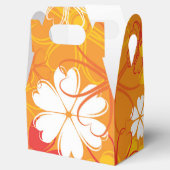 かわいいカラフルデイジーイラストレーションフローラルパターン フェイバーボックス (オープン)