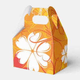 かわいいカラフルデイジーイラストレーションフローラルパターン フェイバーボックス