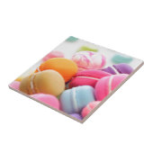 かわいいカラフルデザートマフランスのカロン タイル (側面)