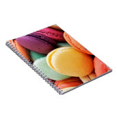 かわいいカラフルデザートマフランスのカロン ノートブック (右側)