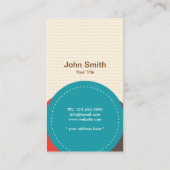 かわいいカラフルデンタルケア水玉模様名刺 名刺 (裏面)