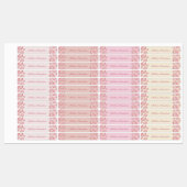 かわいいカラフルドーナツテーマ防水キッズ名 ラベル (シート)