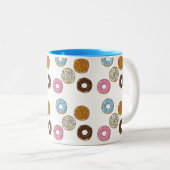 かわいいカラフルドーナツ ツートーンマグカップ (正面右)