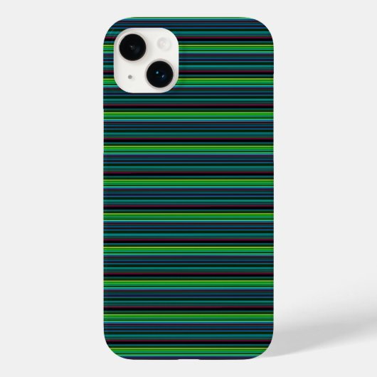 かわいいカラフルネオンストライプ Case-Mate iPhoneケース (裏面)