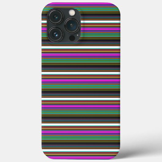 かわいいカラフルネオンストライプ Case-Mate iPhoneケース (裏面)